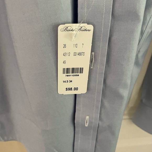 NWT Brooks Brothers No Iron Milano Fit Buttondown Shirt - Picture 4 of 5